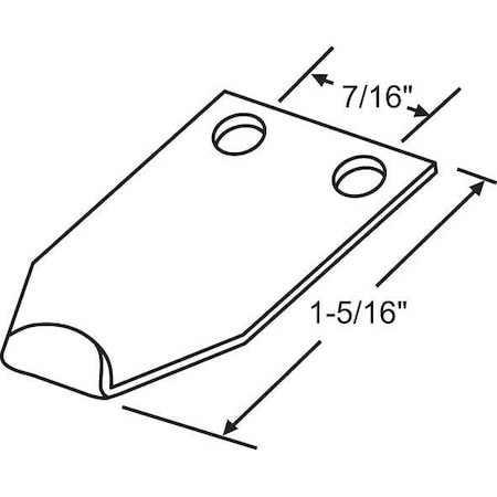 Strybuc Sash Lock Keeper Gray 50-697